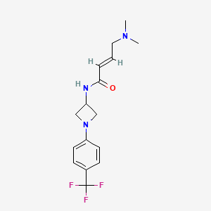 (E)-4-(Dimethylamino)-N-[1-[4-(trifluoromethyl)phenyl]azetidin-3-yl]but-2-enamide