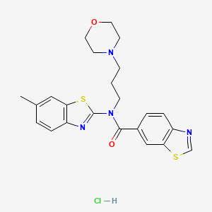 N-(6-methylbenzo[d]thiazol-2-yl)-N-(3-morpholinopropyl)benzo[d]thiazole-6-carboxamide hydrochloride