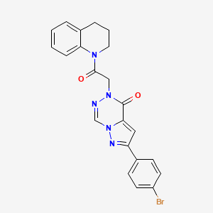 2-(4-bromophenyl)-5-[2-(3,4-dihydroquinolin-1(2H)-yl)-2-oxoethyl]pyrazolo[1,5-d][1,2,4]triazin-4(5H)-one