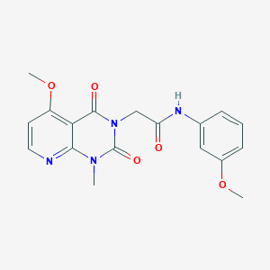 2-(5-methoxy-1-methyl-2,4-dioxo-1,2-dihydropyrido[2,3-d]pyrimidin-3(4H)-yl)-N-(3-methoxyphenyl)acetamide