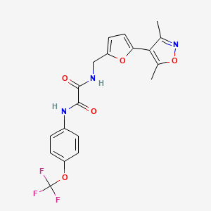 N-[[5-(3,5-Dimethyl-1,2-oxazol-4-yl)furan-2-yl]methyl]-N'-[4-(trifluoromethoxy)phenyl]oxamide
