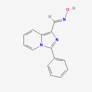 (E)-3-phenylimidazo[1,5-a]pyridine-1-carbaldehyde oxime