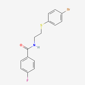 N-{2-[(4-bromophenyl)sulfanyl]ethyl}-4-fluorobenzenecarboxamide