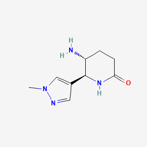 (5R,6S)-5-amino-6-(1-methyl-1H-pyrazol-4-yl)piperidin-2-one