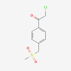2-Chloro-1-[4-(methanesulfonylmethyl)phenyl]ethan-1-one