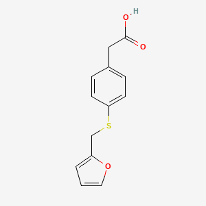 2-[4-(Furan-2-ylmethylsulfanyl)phenyl]acetic acid