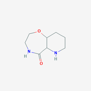 molecular formula C8H14N2O2 B2663459 Decahydropyrido[2,3-f][1,4]oxazepin-5-one CAS No. 2089255-30-9