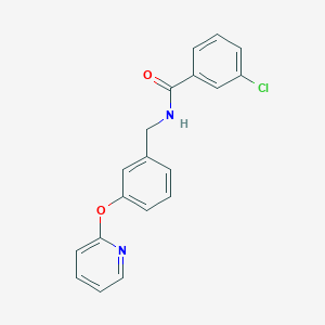3-chloro-N-(3-(pyridin-2-yloxy)benzyl)benzamide