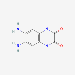 molecular formula C10H12N4O2 B2663464 6,7-Diamino-1,4-dimethyl-1,4-dihydroquinoxaline-2,3-dione CAS No. 14295-58-0