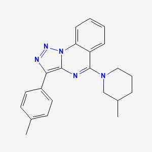 3-(4-Methylphenyl)-5-(3-methylpiperidin-1-yl)[1,2,3]triazolo[1,5-a]quinazoline