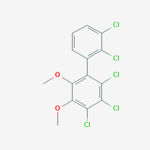 molecular formula C14H9Cl5O2 B026635 1,1'-Biphenyl, pentachlorodimethoxy- CAS No. 107843-96-9