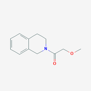 molecular formula C12H15NO2 B2663503 2-Methoxy-1-(1,2,3,4-tetrahydroisoquinolin-2-yl)ethan-1-one CAS No. 121580-28-7