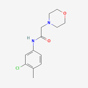 molecular formula C13H17ClN2O2 B2663514 N-(3-chloro-4-methylphenyl)-2-morpholinoacetamide CAS No. 306732-14-9