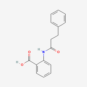 molecular formula C16H15NO3 B2663545 2-(3-Phenylpropanamido)benzoic acid CAS No. 142005-11-6