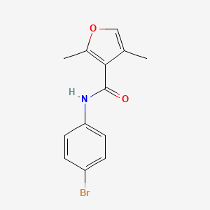 molecular formula C13H12BrNO2 B2663607 N-(4-bromophenyl)-2,4-dimethylfuran-3-carboxamide CAS No. 54110-49-5