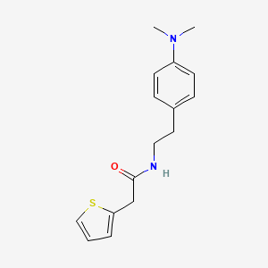 molecular formula C16H20N2OS B2663661 N-(4-(dimethylamino)phenethyl)-2-(thiophen-2-yl)acetamide CAS No. 953243-72-6