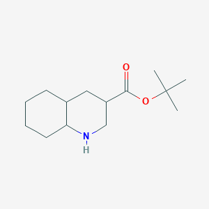 molecular formula C14H25NO2 B2663667 Tert-butyl decahydroquinoline-3-carboxylate CAS No. 2248327-95-7