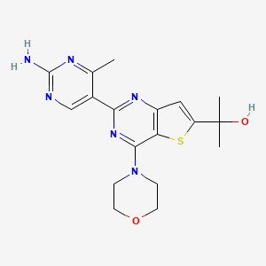 molecular formula C18H22N6O2S B2663697 GNE-490 