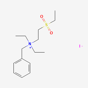 molecular formula C15H26INO2S B2663780 N-benzyl-N,N-diethyl-2-(ethylsulfonyl)-1-ethanaminium iodide CAS No. 1046808-65-4