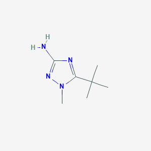 molecular formula C7H14N4 B2663814 5-tert-butyl-1-methyl-1H-1,2,4-triazol-3-amine CAS No. 1551494-82-6