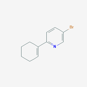 molecular formula C11H12BrN B2663832 5-Bromo-2-(cyclohex-1-en-1-yl)pyridine CAS No. 1159821-19-8