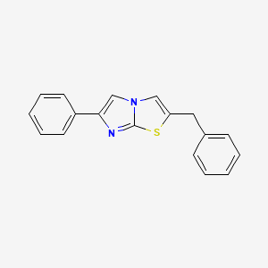 molecular formula C18H14N2S B2663855 2-Benzyl-6-phenylimidazo[2,1-b]thiazole CAS No. 144836-52-2