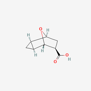 molecular formula C8H10O3 B2663871 (1S,2R,4S,5S,6R)-8-Oxatricyclo[3.2.1.02,4]octane-6-carboxylic acid CAS No. 2089245-77-0