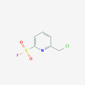 molecular formula C6H5ClFNO2S B2663876 6-(Chloromethyl)pyridine-2-sulfonyl fluoride CAS No. 2411278-53-8