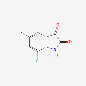 molecular formula C9H6ClNO2 B2663890 7-chloro-5-methyl-2,3-dihydro-1H-indole-2,3-dione CAS No. 155184-80-8