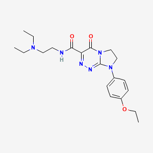 molecular formula C20H28N6O3 B2663956 N-(2-(diethylamino)ethyl)-8-(4-ethoxyphenyl)-4-oxo-4,6,7,8-tetrahydroimidazo[2,1-c][1,2,4]triazine-3-carboxamide CAS No. 946280-25-7