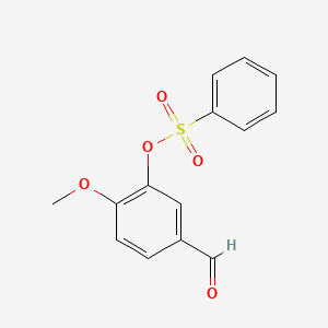 5-Formyl-2-methoxyphenyl benzenesulfonate