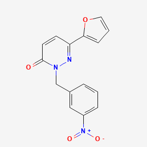 6-(Furan-2-yl)-2-[(3-nitrophenyl)methyl]pyridazin-3-one