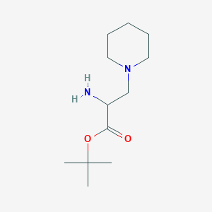 Tert-butyl 2-amino-3-piperidin-1-ylpropanoate
