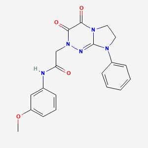 2-(3,4-dioxo-8-phenyl-3,4,7,8-tetrahydroimidazo[2,1-c][1,2,4]triazin-2(6H)-yl)-N-(3-methoxyphenyl)acetamide