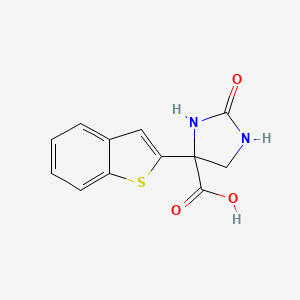 4-(1-Benzothiophen-2-yl)-2-oxoimidazolidine-4-carboxylic acid