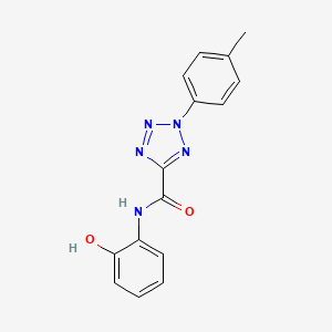 molecular formula C15H13N5O2 B2664065 N-(2-hydroxyphenyl)-2-(p-tolyl)-2H-tetrazole-5-carboxamide CAS No. 1396878-12-8