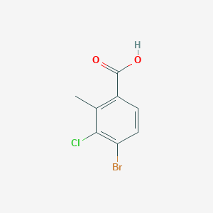 molecular formula C8H6BrClO2 B2664141 4-Bromo-3-chloro-2-methylbenzoic acid CAS No. 1349708-88-8