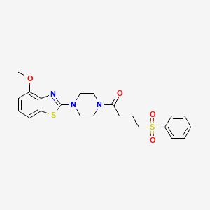 1-(4-(4-Methoxybenzo[d]thiazol-2-yl)piperazin-1-yl)-4-(phenylsulfonyl)butan-1-one
