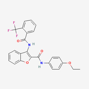 N-(4-ethoxyphenyl)-3-(2-(trifluoromethyl)benzamido)benzofuran-2-carboxamide