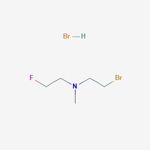 molecular formula C5H12Br2FN B2664181 N-(2-Bromoethyl)-2-fluoro-N-methylethanamine;hydrobromide CAS No. 54955-03-2