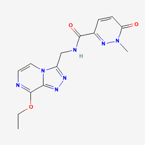 N-((8-ethoxy-[1,2,4]triazolo[4,3-a]pyrazin-3-yl)methyl)-1-methyl-6-oxo-1,6-dihydropyridazine-3-carboxamide