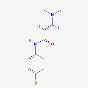 molecular formula C11H13BrN2O B2664190 N-(4-bromophenyl)-3-(dimethylamino)acrylamide CAS No. 320417-52-5