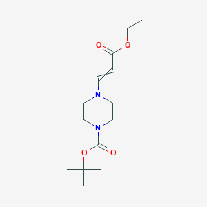 molecular formula C14H24N2O4 B2664191 Tert-butyl 4-(3-ethoxy-3-oxoprop-1-en-1-yl)piperazine-1-carboxylate CAS No. 2027290-58-8