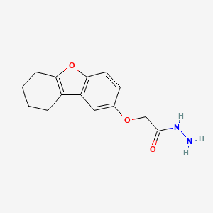 molecular formula C14H16N2O3 B2664216 2-(6,7,8,9-Tetrahydrodibenzofuran-2-yloxy)acetohydrazide CAS No. 790270-92-7