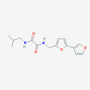 molecular formula C15H18N2O4 B2664257 N1-([2,3'-bifuran]-5-ylmethyl)-N2-isobutyloxalamide CAS No. 2034567-72-9