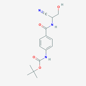B2664297 tert-butyl N-{4-[(1-cyano-2-hydroxyethyl)carbamoyl]phenyl}carbamate CAS No. 2094587-32-1
