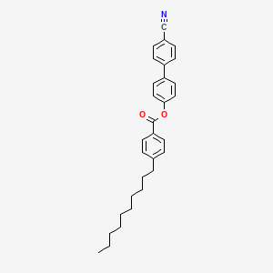 molecular formula C30H33NO2 B2664322 [4-(4-Cyanophenyl)phenyl] 4-decylbenzoate CAS No. 59443-85-5