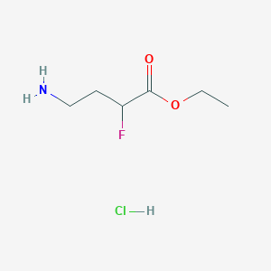 molecular formula C6H13ClFNO2 B2664390 Ethyl4-amino-2-fluorobutanoatehydrochloride CAS No. 2253630-91-8