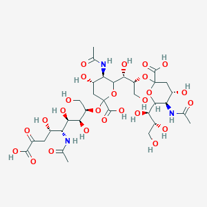 molecular formula C33H53N3O25 B2664394 N-Acetylneuraminic Acid Trimer alpha(2-8) CAS No. 76152-09-5