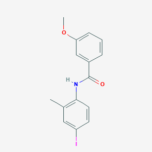 molecular formula C15H14INO2 B2664397 N-(4-iodo-2-methylphenyl)-3-methoxybenzamide CAS No. 302950-28-3